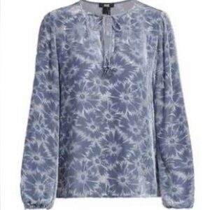 PAIGE Blue Floral Women's Selmah Blouse